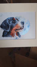 Laden und Abspielen von Videos im Galerie-Viewer, Fine Art Print &quot;BERNER SENNENHUND&quot;
