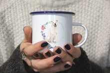 Lade das Bild in den Galerie-Viewer, Personalisierter Emaille-Becher &quot;AMERICAN STAFFORDSHIRE&quot;, Tasse, Geschenk
