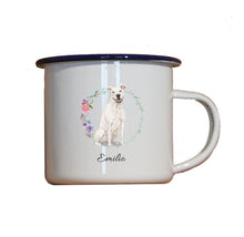 Lade das Bild in den Galerie-Viewer, Personalisierter Emaille-Becher &quot;AMERICAN STAFFORDSHIRE&quot;, Tasse, Geschenk
