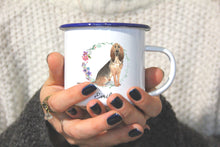 Lade das Bild in den Galerie-Viewer, Personalisierter Emaille-Becher &quot;BLUTHUND&quot;, Tasse, Geschenk
