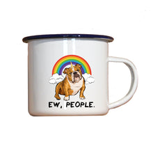 Lade das Bild in den Galerie-Viewer, Emaille-Becher &quot;ENGLISCHE BULLDOGGE&quot;, Tasse, Geschenk
