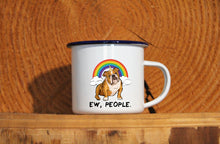 Lade das Bild in den Galerie-Viewer, Emaille-Becher &quot;ENGLISCHE BULLDOGGE&quot;, Tasse, Geschenk
