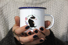 Lade das Bild in den Galerie-Viewer, Personalisierter Emaille-Becher &quot;BULLTERRIER&quot;, Tasse, Geschenk
