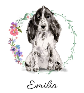 Personalisierter Emaille-Becher "COCKER SPANIEL", Tasse, Geschenk