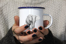 Lade das Bild in den Galerie-Viewer, Emaille-Becher &quot;ELEFANT&quot;, Tasse, Geschenk
