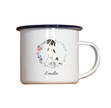 Lade das Bild in den Galerie-Viewer, Personalisierter Emaille-Becher &quot;ENGLISH POINTER&quot;, Tasse, Geschenk
