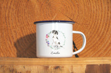 Lade das Bild in den Galerie-Viewer, Personalisierter Emaille-Becher &quot;ENGLISH POINTER&quot;, Tasse, Geschenk
