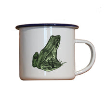 Lade das Bild in den Galerie-Viewer, Emaille-Becher &quot;FROSCH&quot;, Tasse, Geschenk
