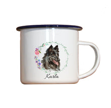 Lade das Bild in den Galerie-Viewer, Personalisierter Emaille-Becher &quot;GROENENDAEL&quot;, Tasse, Geschenk
