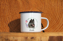 Lade das Bild in den Galerie-Viewer, Personalisierter Emaille-Becher &quot;GROENENDAEL&quot;, Tasse, Geschenk
