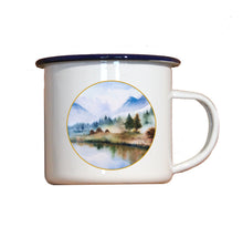 Lade das Bild in den Galerie-Viewer, Emaille-Becher &quot;AM SEE&quot;, Tasse, Geschenk
