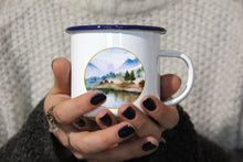 Lade das Bild in den Galerie-Viewer, Emaille-Becher &quot;AM SEE&quot;, Tasse, Geschenk
