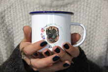 Lade das Bild in den Galerie-Viewer, Personalisierter Emaille-Becher &quot;MASTIFF&quot;, Tasse, Geschenk
