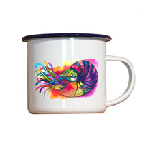 Lade das Bild in den Galerie-Viewer, Emaille-Becher &quot;NAUTILUS&quot;, Tasse, Geschenk
