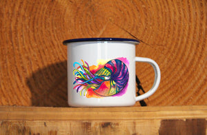 Emaille-Becher "NAUTILUS", Tasse, Geschenk