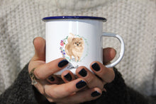 Lade das Bild in den Galerie-Viewer, Personalisierter Emaille-Becher &quot;POMERANIAN&quot;, Tasse, Geschenk
